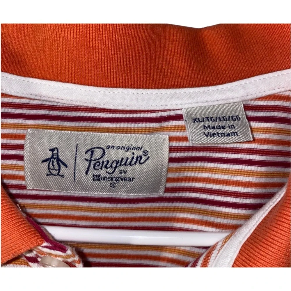 Original Penguin Cotton Polo Shirt AUTO STRIPE POLO XL TG